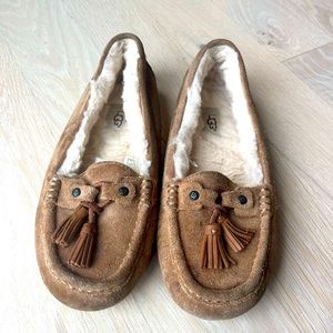 UGG Women’s Litney Suede Tassel Comfort Slippers